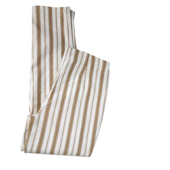 Chico's So Slimming Ankle Pant Size 00R US 2 White Neutral Brigitte Shine Stripe - Picture 3 of 9